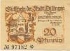 Dillingen - Stadt - 1.5.1920 - 1.9.1921 - 20 Pfennig 