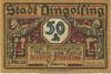 Dingolfing - Stadt - 1.10.1920 - 50 Pfennig 