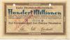 Dinslaken - Kreis - 18.8.1923 - 100 Millionen Mark 