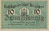 Dinslaken - Stadt - 1.8.1920 - 10 Pfennig 