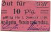 Dirschau (heute: PL-Tczew) - Kaufmännischer Verein - - 1.11.1918 - 10 Pfennig