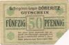 Döberitz (heute: Dallgow-Döberitz) - Gefangenenlager - -- - 50 Pfennig 