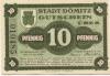 Dömitz - Sparkasse der Stadt - 1.6.1920 - 10 Pfennig 
