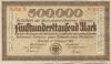 Dresden - Reichsbahn-Direktion - 11.8.1923 - 500000 Mark 
