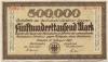 Dresden - Reichsbahn-Direktion - 11.8.1923 - 500000 Mark 