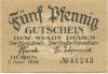 Düben - Stadt - 1.11.1919 - 5 Pfennig 