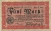 Düsseldorf - Provinzialverband der Rheinprovinz - 20.10.1918 - 1.2.1919 - 5 Mark