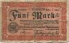 Düsseldorf - Provinzialverband der Rheinprovinz - 20.10.1918 - 1.2.1919 - 5 Mark