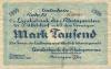 Düsseldorf - Landesbank der Rheinprovinz - 2.10.1922 - 1000 Mark