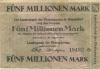 Düsseldorf - Landesbank der Rheinprovinz - 20.8.1923 - 5 Millionen Mark 