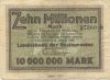 Düsseldorf - Landesbank der Rheinprovinz - 24.8.1923 - 10 Millionen Mark 