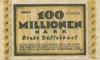 Düsseldorf - Stadt - 15.9.1923 - 100 Millionen Mark 