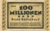 Düsseldorf - Stadt - 15.9.1923 - 1.4.1924 - 100 Millionen Mark