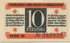 Düsseldorf - Stadt - 10.1.1920 - 31.3.1921 - 10 Pfennig 