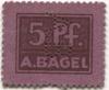 Düsseldorf - Bagel, A., Druckerei - -- - 5 Pfennig 
