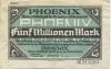 Düsseldorf - Phoenix AG für Bergbau und Hüttenbetrieb - 15.8.1923 - 5 Millionen Mark 