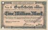 Düsseldorf - Rheinisch-Westfälische Bauindustrie AG, Friedrichstr. 30 - 22.8.1923 - 1 Million Mark 