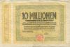 Duisburg - Stadt - 20.8.1923 - 10 Millionen Mark 