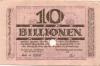 Duisburg - Stadt - 25.9.1923 - 10 Billionen Mark 