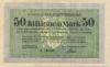 Duisburg - Stadt - 25.9.1923 - 50 Billionen Mark 