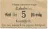 Eglosheim (heute: Ludwigsburg) - Kriegsgefangenen-Lager - -- 5 Pfennig 