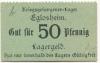 Eglosheim (heute: Ludwigsburg) - Kriegsgefangenen-Lager - -- 50 Pfennig 