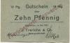 Einswarden (heute: Nordenham) - Frerichs, J. & Co AG, Werft - Mai 1921 - 10 Pfennig