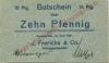 Einswarden (heute: Nordenham) - Frerichs, J. & Co AG, Werft - Juni 1921 - 10 Pfennig