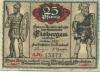 Eisbergen (heute: Porta Westfalica) - Spar- und Darlehnskasse - März 1921 - 25  Pfennig 