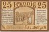 Eisenberg - Stadt - 1.5.1921 - 25 Pfennig 