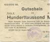 Eitorf - Bürgermeisterei - 22.8.1923 - 100000 Mark 