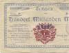 Eitorf - Bürgermeisterei - 15.10.1923 - 100 Milliarden Mark 