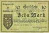 Elberfeld (heute: Wuppertal) - Stadt - 25.10.1918 - 1.2.1919 - 10 Mark 