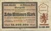 Elberfeld (heute: Wuppertal) - Stadt - 1.9.1923  - 10 Millionen Mark 