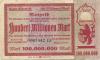 Elberfeld (heute: Wuppertal) - Stadt - 15.9.1923  - 100 Millionen Mark 