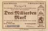Elberfeld (heute: Wuppertal) - Stadt - 30.10.1923  - 3 Milliarden Mark 