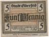 Elberfeld (heute: Wuppertal) - Stadt - 10.3.1920 - 5 Pfennig 