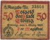 Elbing (heute: PL-Elblag) - Stadt - 1.3.1921 - 50 Pfennig 