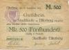 Elsterberg - Stadt(kasse) - 12.9.1922 - 500 Mark 