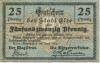 Elze - Stadt - Juni 1917 - 15.10.1919 - 25 Pfennig 