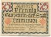 Emmerich - Stadt - 1.12.1920 - 25 Pfennig 