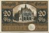 Erfurt - Stadt - 9.4.1920 - 20 Pfennig 