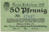 Erkekenz - Kreis - 18.10.1918 - 50 Pfennig 