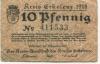 Erkekenz - Kreis - 18.12.1919 - 10 Pfennig 