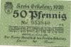 Erkekenz - Kreis - 24.6.1920 - 50 Pfennig 