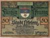 Erkekenz - Stadt - 22.8.1921 - 50 Pfennig 