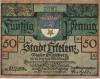 Erkekenz - Stadt - 22.8.1921 - 50 Pfennig 