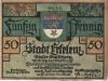Erkekenz - Stadt - 22.8.1921 - 50 Pfennig 