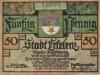 Erkekenz - Stadt - 22.8.1921 - 50 Pfennig 