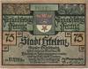 Erkekenz - Stadt - 22.8.1921 - 75 Pfennig 